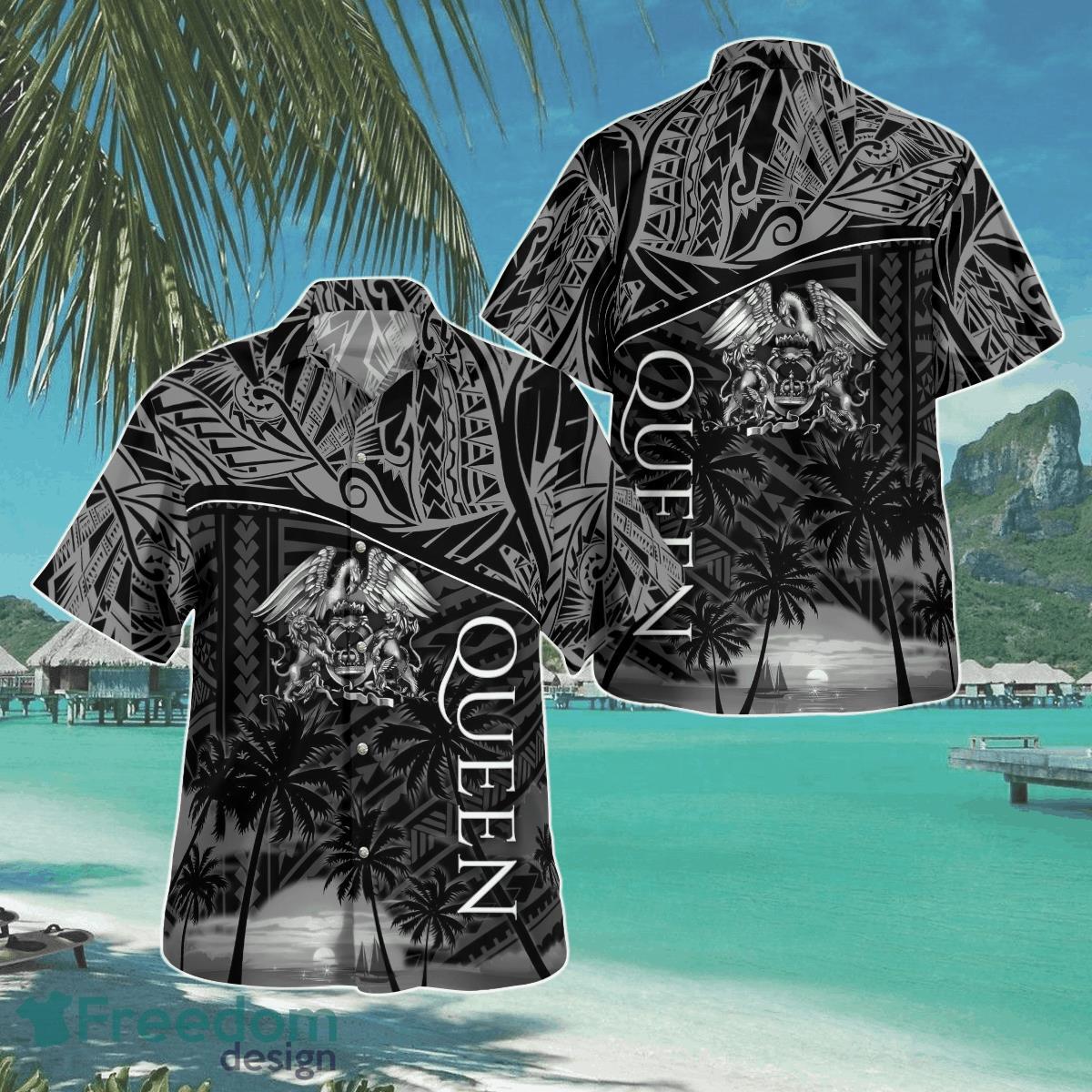 Queen Tribal Polynesian Hawaii Shirt Aloha Shirt For Men Women Product Photo 1