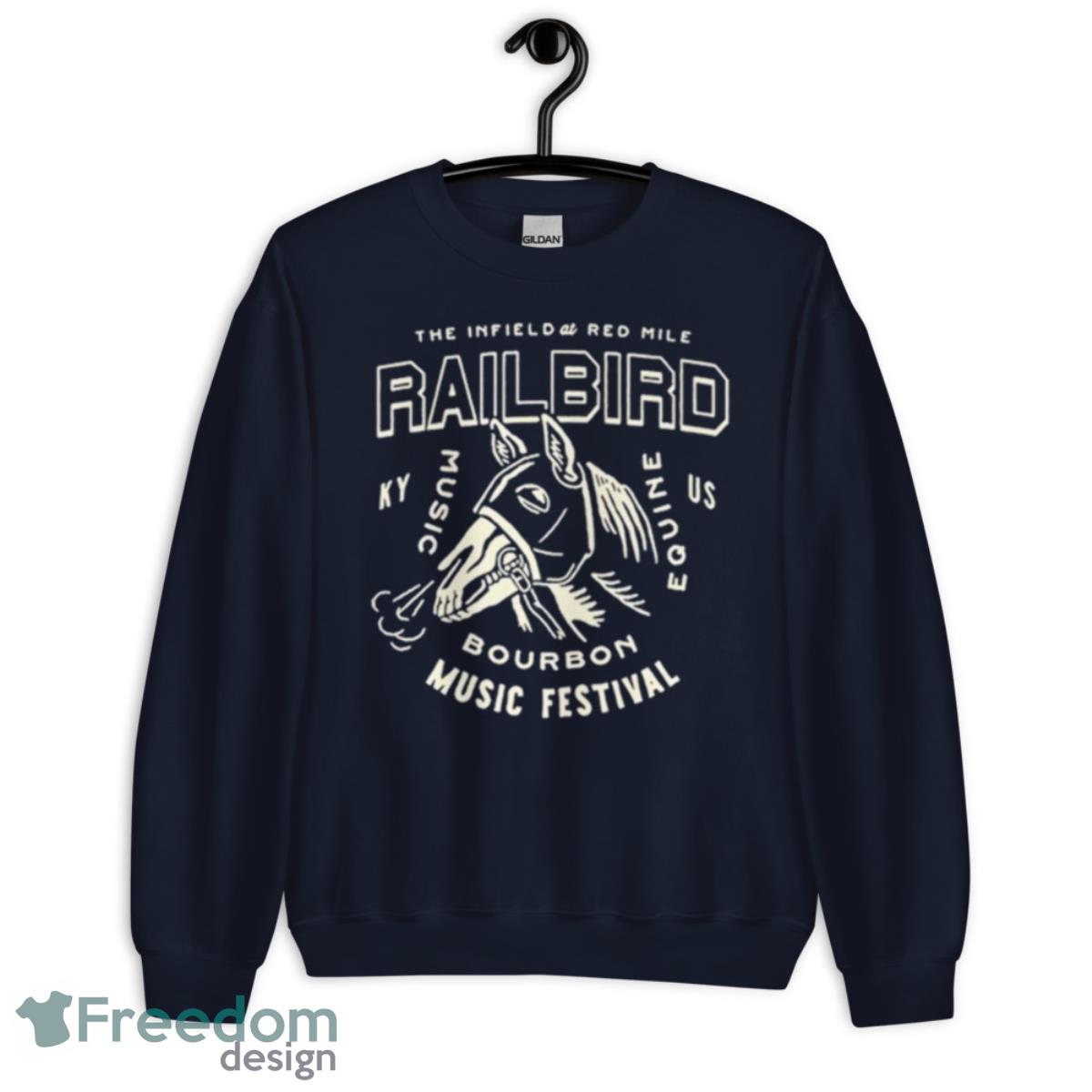 Railbird Festival Horse Skeleton Shirt - Unisex Crewneck Sweatshirt-1