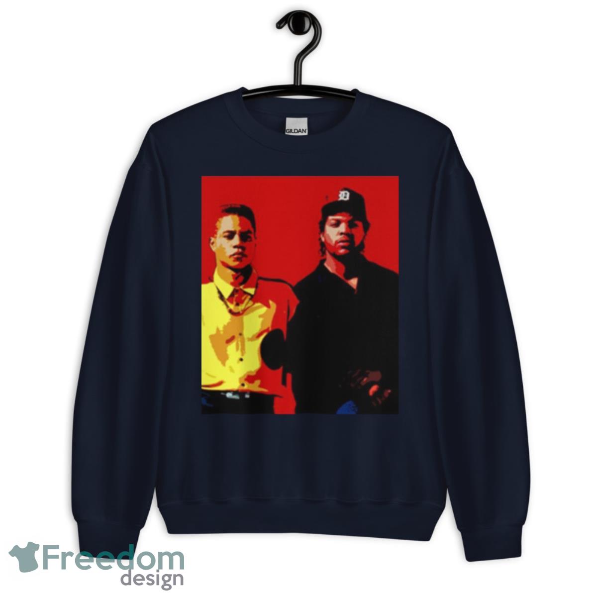 Red Graphic Boyz N The Hood shirt - Unisex Crewneck Sweatshirt-1