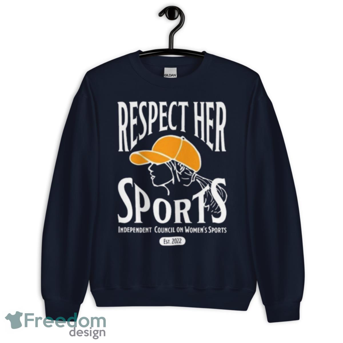 Respect Her Sports Independent Council On Women’s Sports New Shirt - Unisex Crewneck Sweatshirt-1