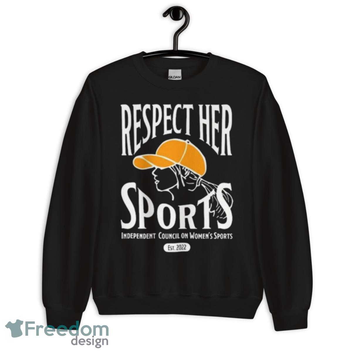 Respect Her Sports Independent Council On Women’s Sports New Shirt - Unisex Crewneck Sweatshirt Respect Her Sports Independent Council On Women’s Sports New Shirt - Unisex Crewneck Sweatshirt