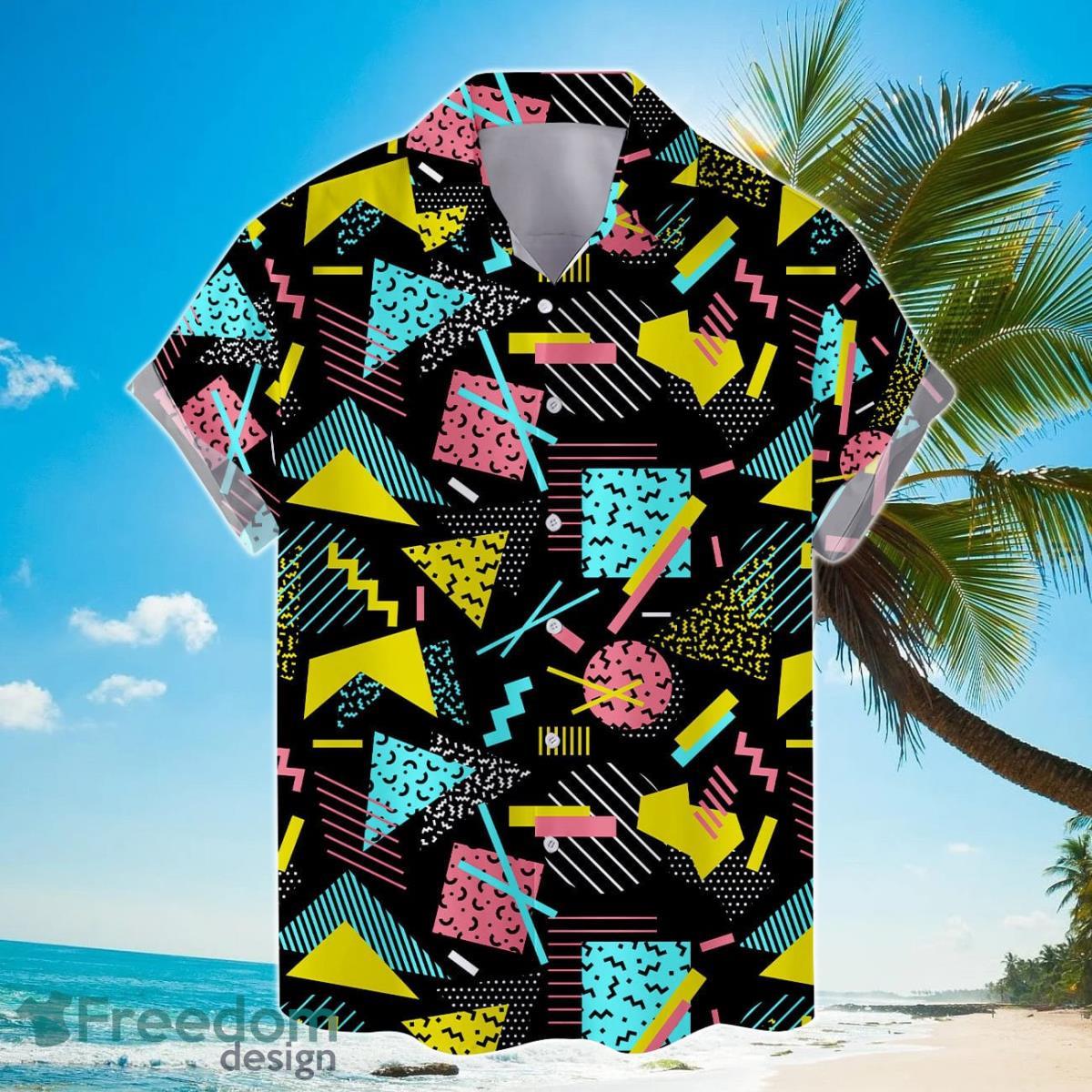 Retro 80s 90s Pattern Hawaiian Shirts For Men And Women Product Photo 2