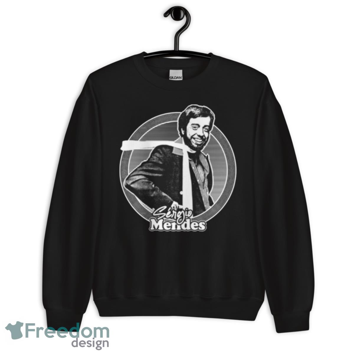 Retro Style Fan Art Sérgio Mendes shirt image Retro Style Fan Art Sérgio Mendes shirt - Unisex Crewneck Sweatshirt