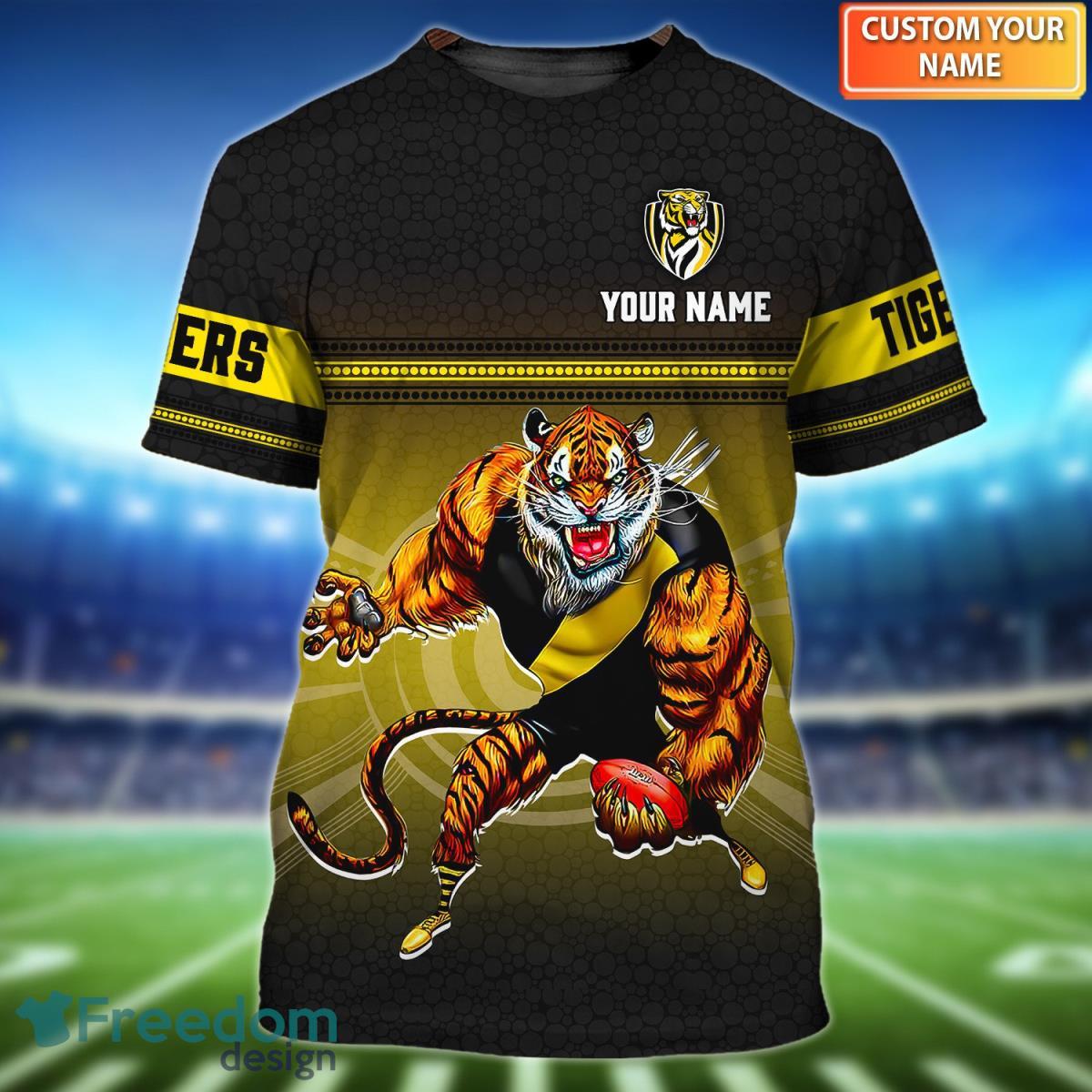 Richmond Tigers Personalized Name 3D Tshirt Product Photo 1