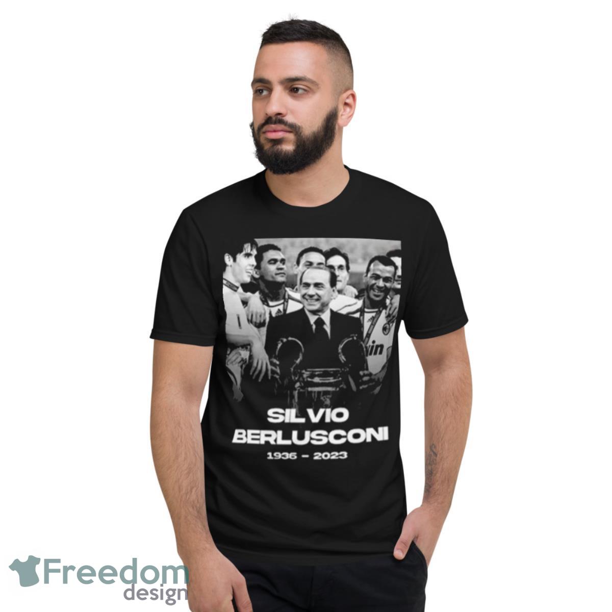 RIP Silvio Berlusconi 1936 2023 T Shirt - Short Sleeve T-Shirt