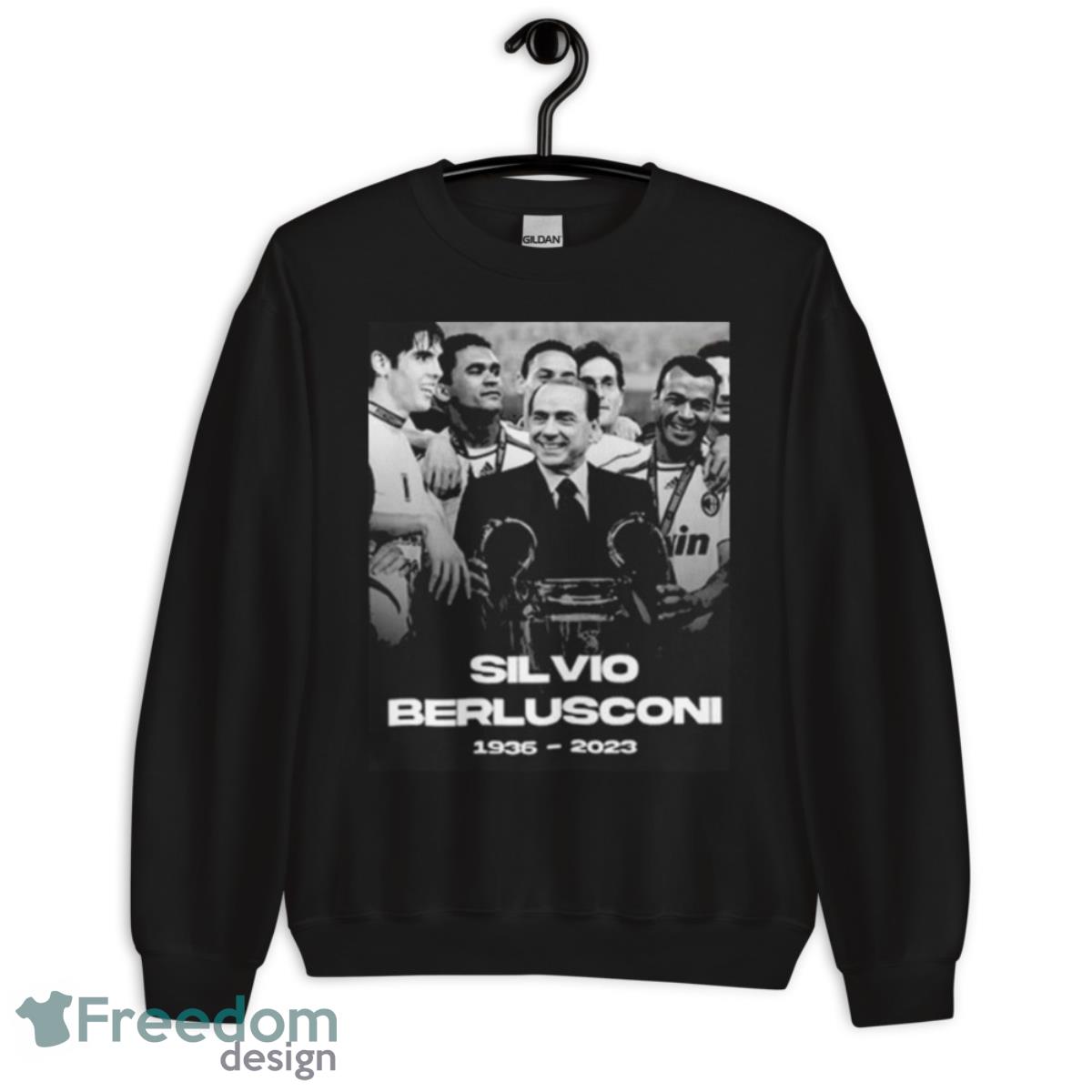 RIP Silvio Berlusconi 1936 2023 T Shirt - Unisex Crewneck Sweatshirt RIP Silvio Berlusconi 1936 2023 T Shirt - Unisex Crewneck Sweatshirt