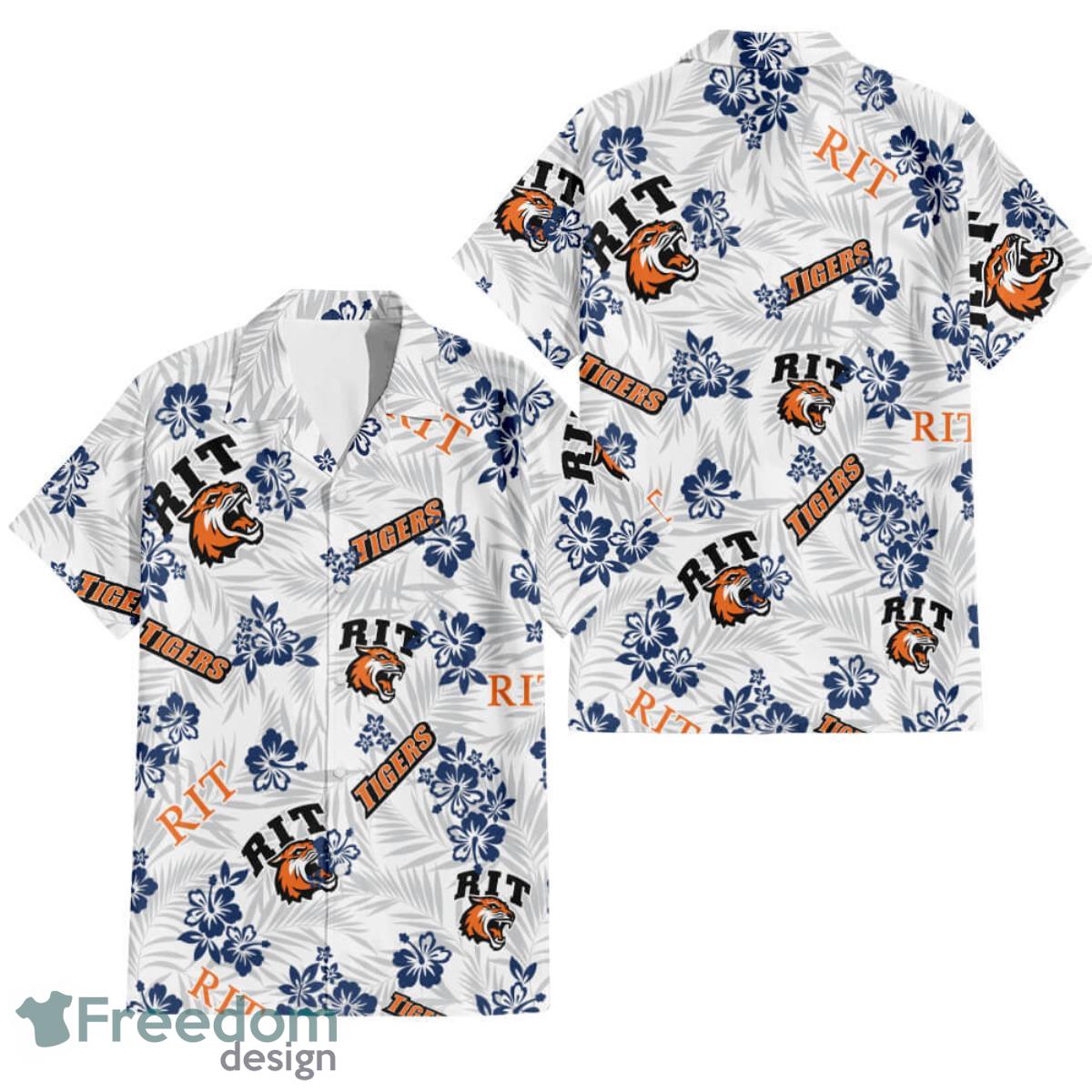 Rochester Institute Of Technology Floral Hawaiian Shirt For Men And Women Product Photo 2