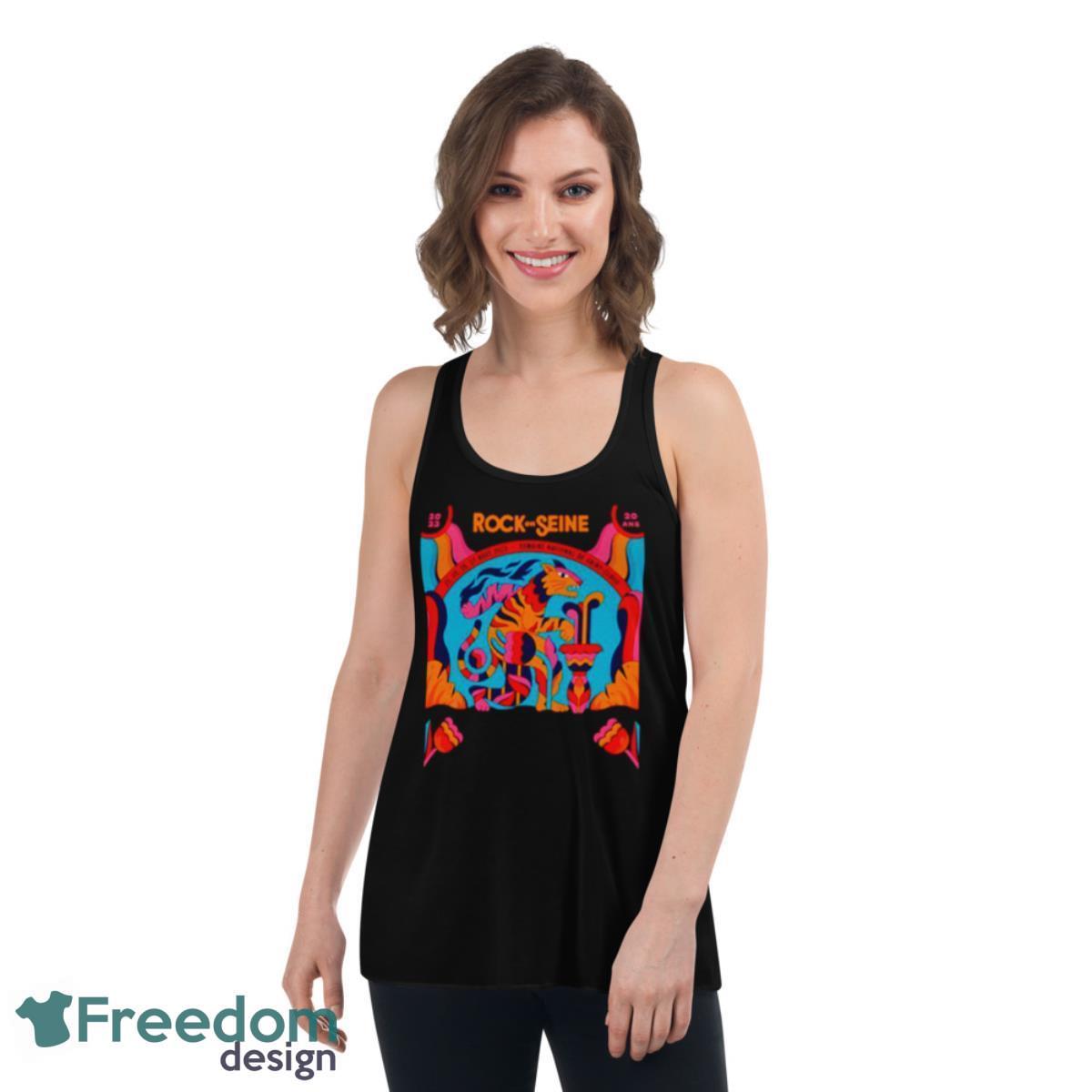 Rock En Seine 2023 Shirt - Womens Flowy Racerback Tank Rock En Seine 2023 Shirt - Womens Flowy Racerback Tank