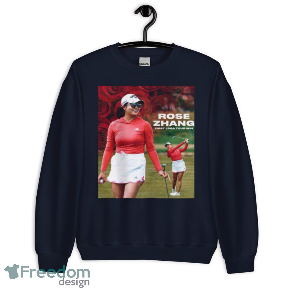 Rose Zhang Is The First LPGA Tour Win Vintage Shirt - Unisex Crewneck Sweatshirt-1