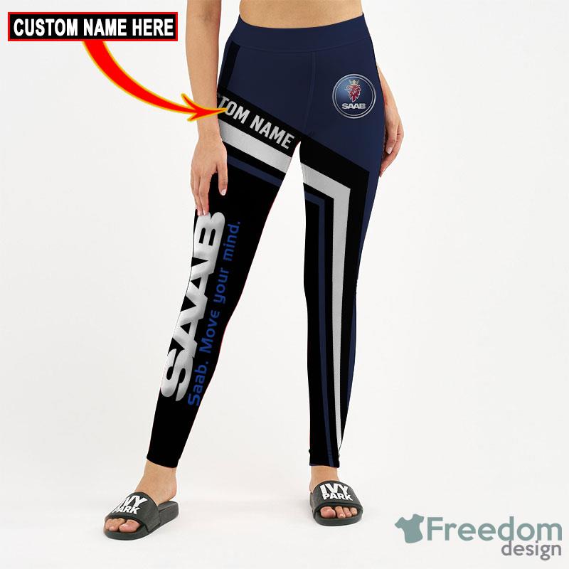 SAAB 3D Full Printing Custom Name Leggings And Hollow Tank Women - SAAB 3D Hollow tank Leggings Full Printing Custom Name_9