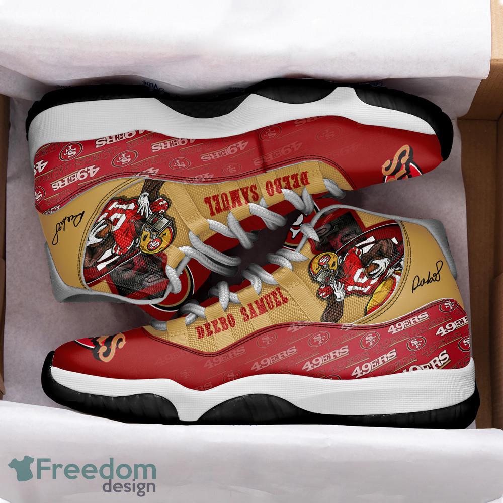 San Francisco 49ers Deebo Samuel Air Jordan 11 Shoes For Men Women Product Photo 2