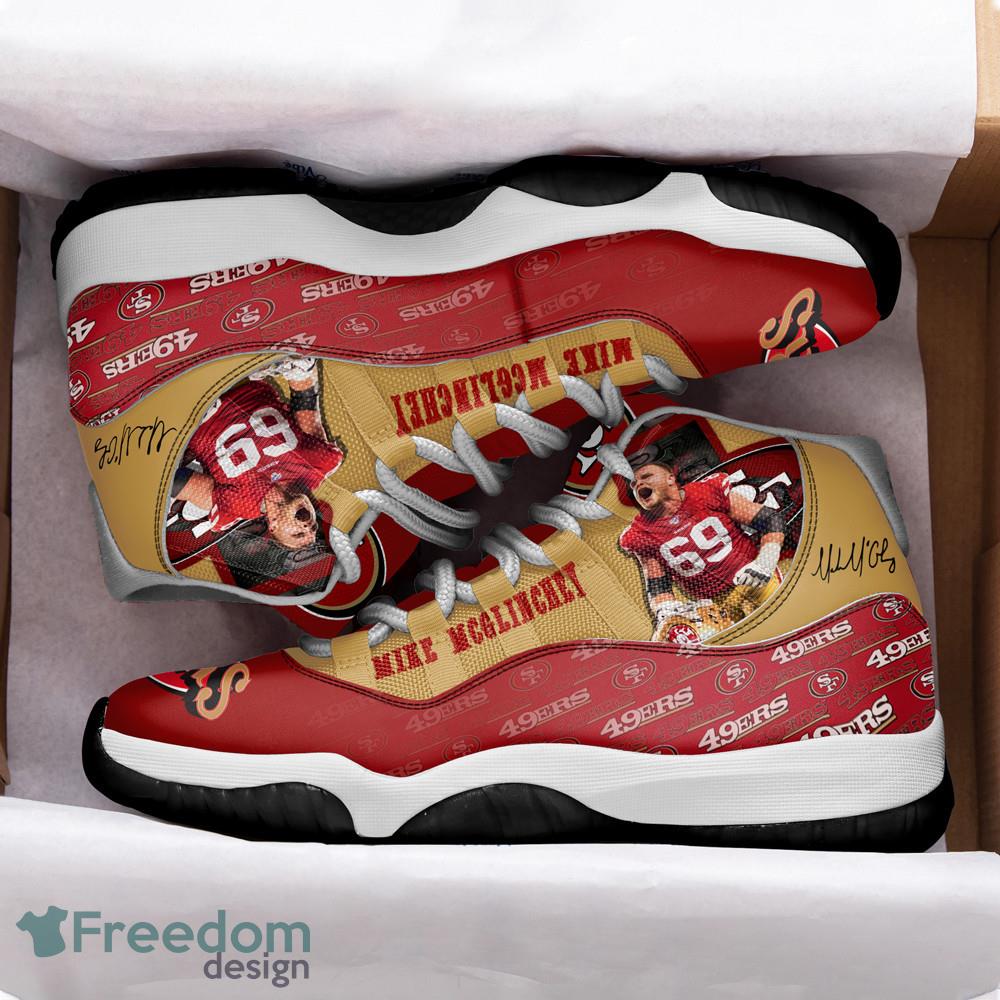 San Francisco 49ers Mike McGlinchey Air Jordan 11 Shoes For Men Women -  Freedomdesign