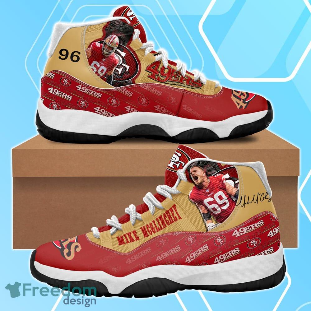 San Francisco 49ers Mike McGlinchey Air Jordan 11 Shoes For Men Women Product Photo 1