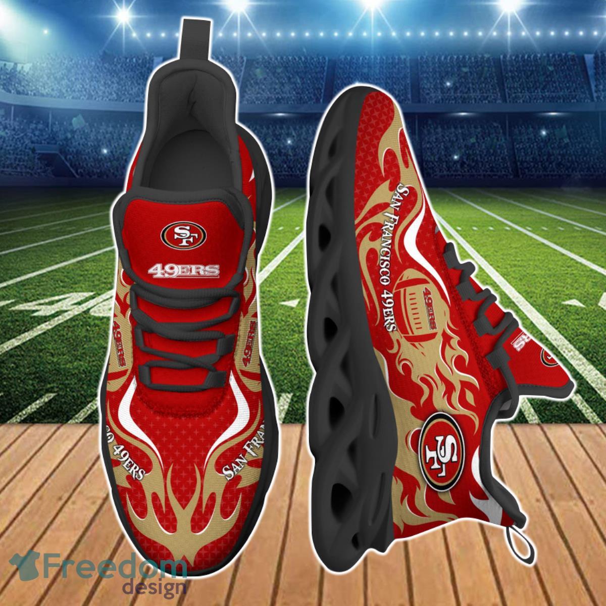 San Francisco 49ers NFL Clunky Max Soul Shoes Custom Name Best