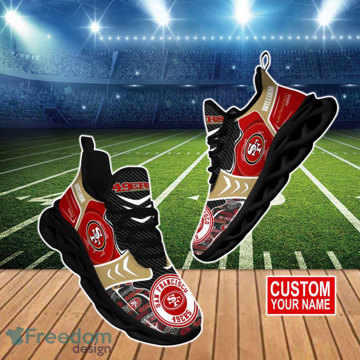 San Francisco 49ers NFL Clunky Max Soul Shoes Custom Name Best Gift For Real Fans Product Photo 1