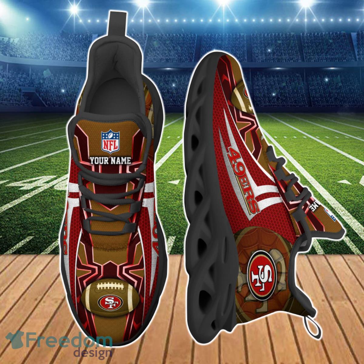 San Francisco 49ers NFL Clunky Max Soul Shoes Custom Name Ideal Gift For Fans Product Photo 2