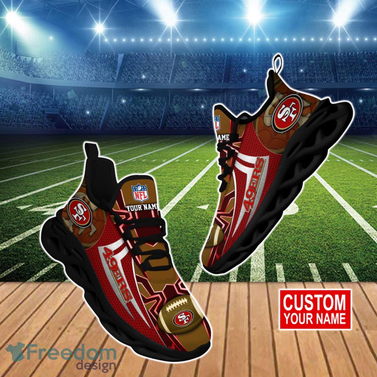 San Francisco 49ers NFL Clunky Max Soul Shoes Custom Name Ideal Gift For Fans Product Photo 1