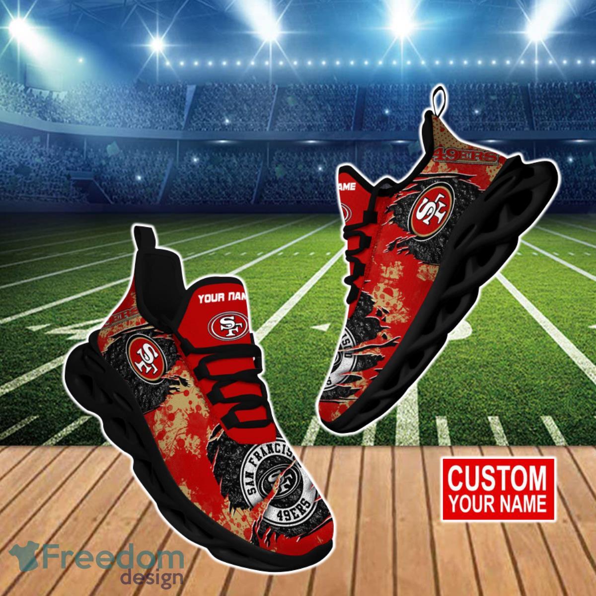 San Francisco 49ers NFL Clunky Max Soul Shoes Custom Name Ideal Gift For Men And Women Fans Product Photo 1