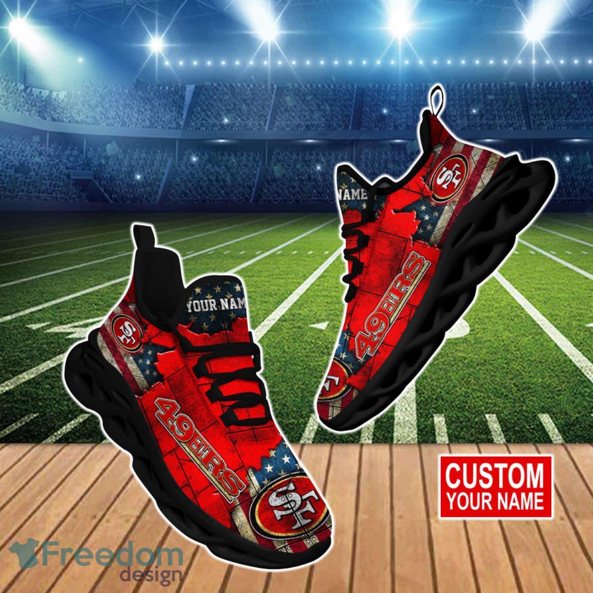 San Francisco 49ers NFL Clunky Max Soul Shoes Custom Name Ideal Gift For True Fans Product Photo 1