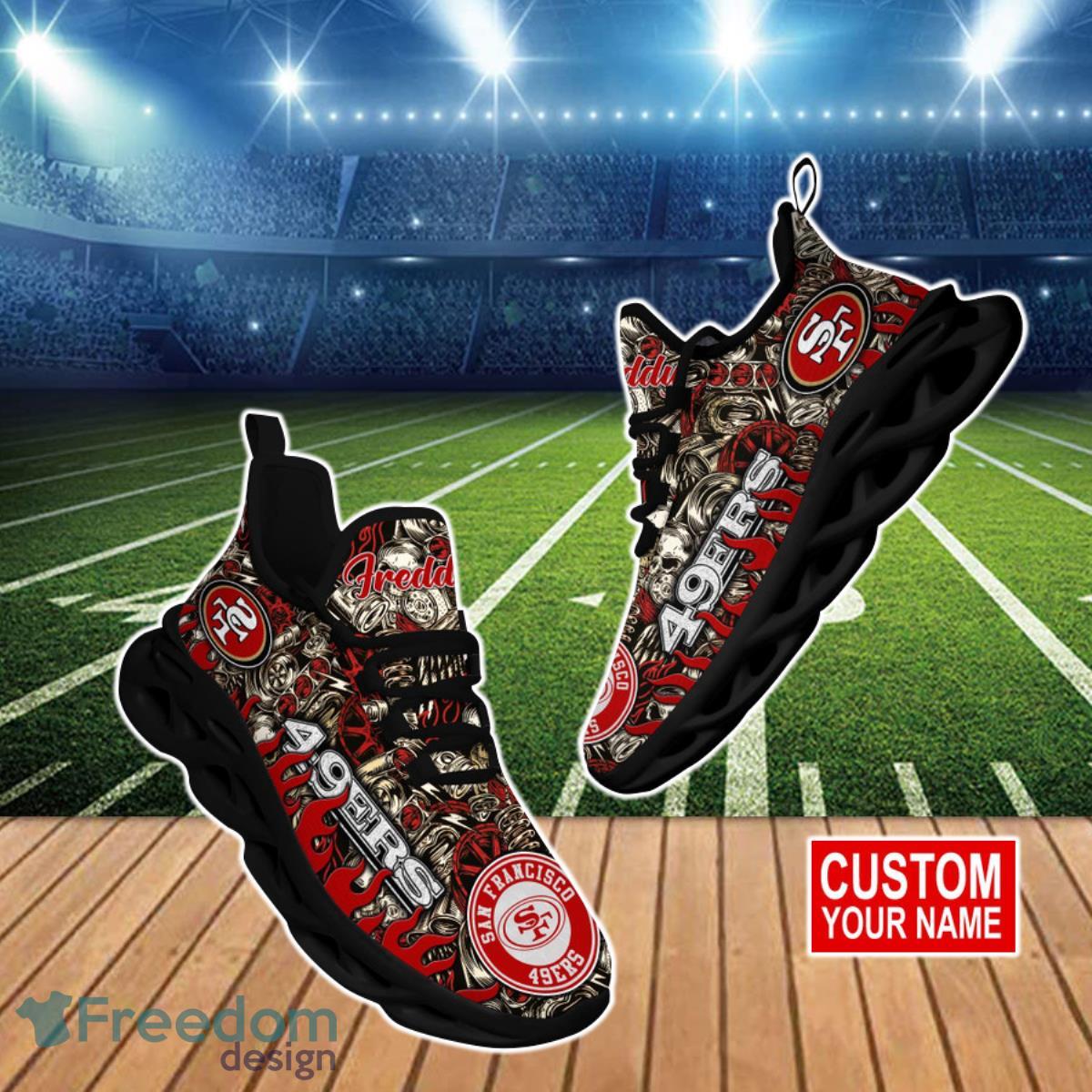 San Francisco 49ers NFL Clunky Max Soul Shoes Custom Name Best