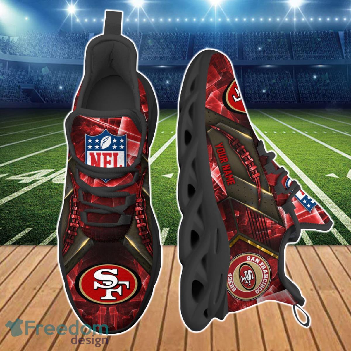 San Francisco 49ers NFL Clunky Max Soul Shoes Custom Name Special Gift For True Fans Product Photo 2