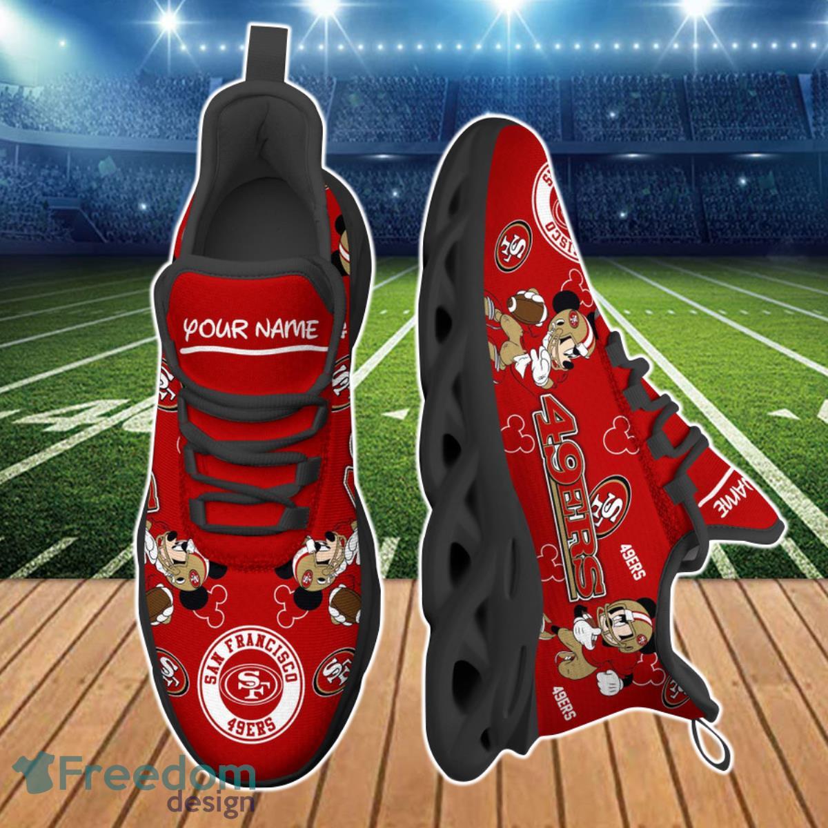 San Francisco 49ers NFL Clunky Max Soul Shoes Custom Name Unique Gift For Men And Women Fans Product Photo 2