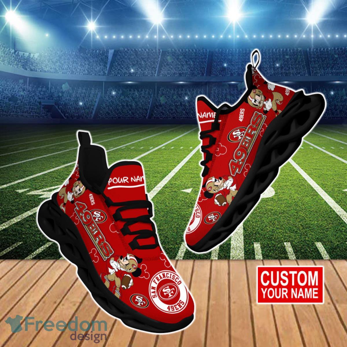 San Francisco 49ers NFL Clunky Max Soul Shoes Custom Name Unique Gift For Men And Women Fans Product Photo 1