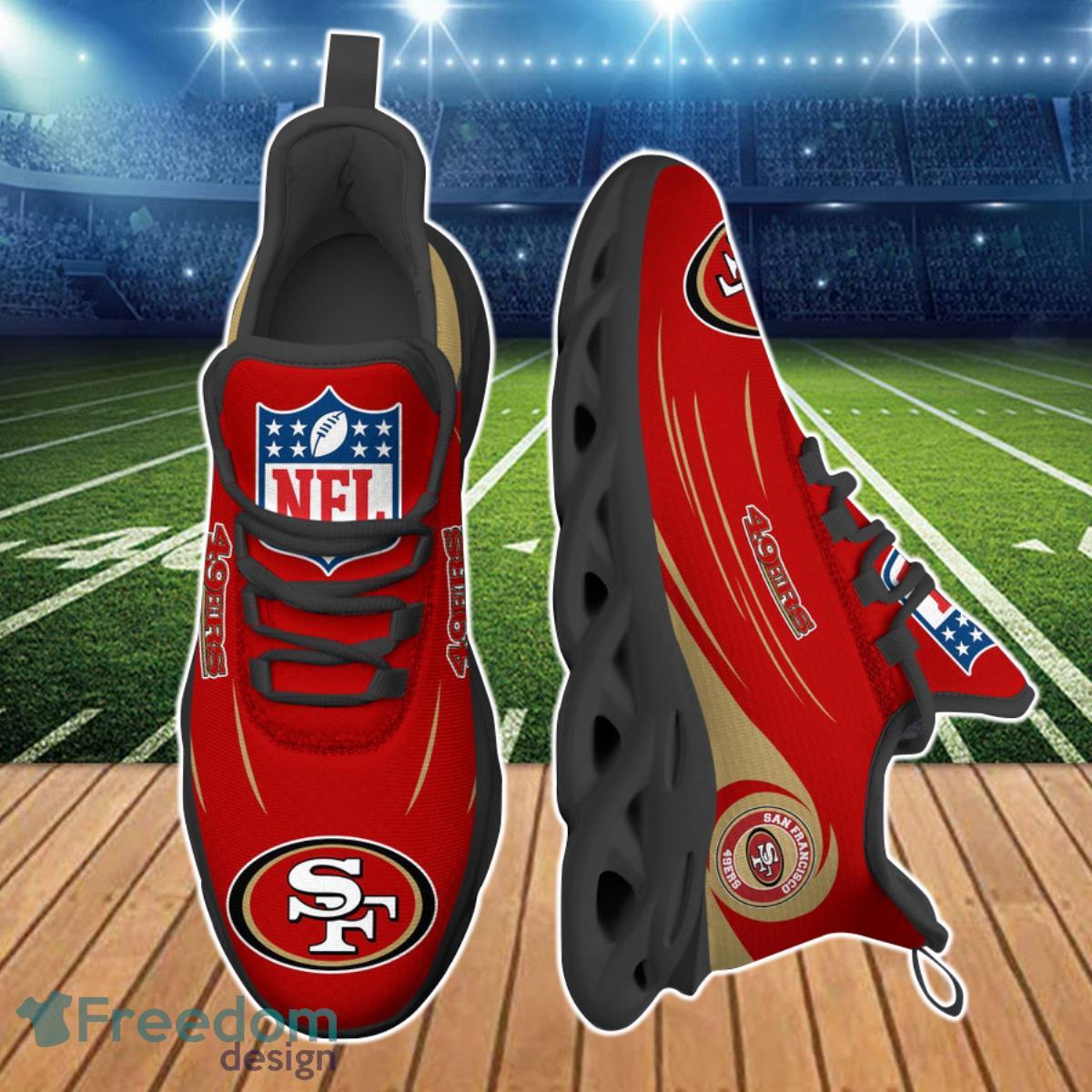 San Francisco 49ers NFL Max Soul Shoes Product Photo 1