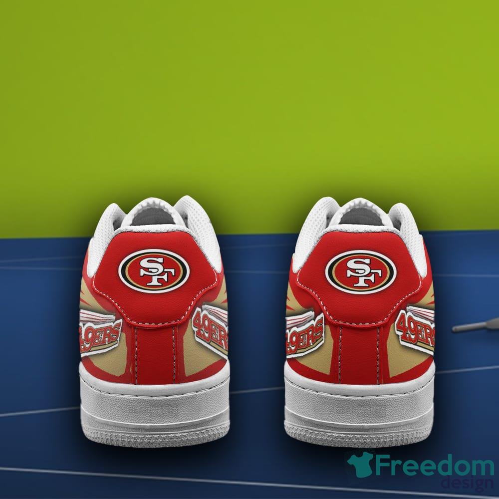 San Francisco 49Ers CUSTOM Nike Air Force Shoes -  Worldwide  Shipping