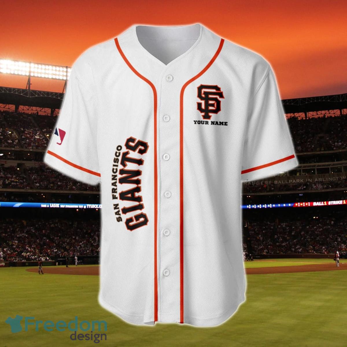 San Francisco Giants MLB Personalized Custom Name Baseball Jersey