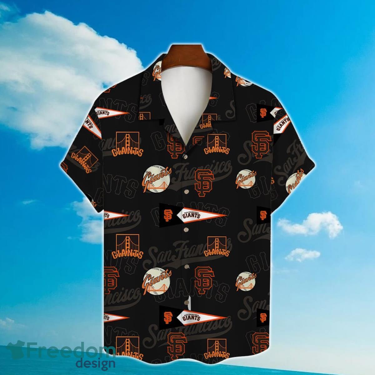 San Francisco Giants Major League Baseball Simple Pattern 3D Print Hawaiian Shirt Product Photo 2