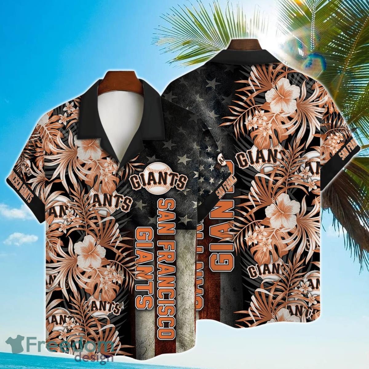 San Francisco Giants MLB 2023 AOP Hibiscus Hawaiian Shirt For Men