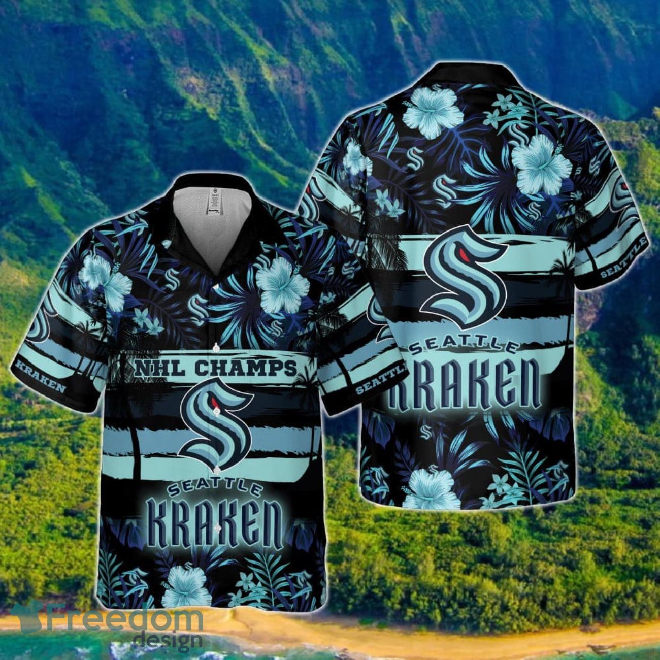 Seattle Kraken National Hockey League 2023 Hawaiian Shirt For Men Women Product Photo 1