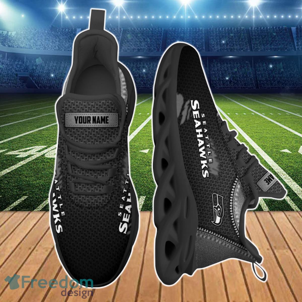 Seattle Seahawks NFL Max Soul Shoes Custom Name Best Gift For Fans