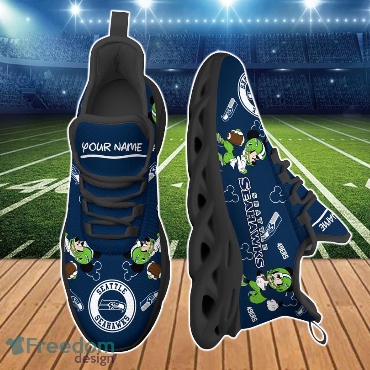 Seattle Seahawks NFL Clunky Max Soul Shoes Custom Name Ideal Gift For Men And Women Fans Product Photo 2