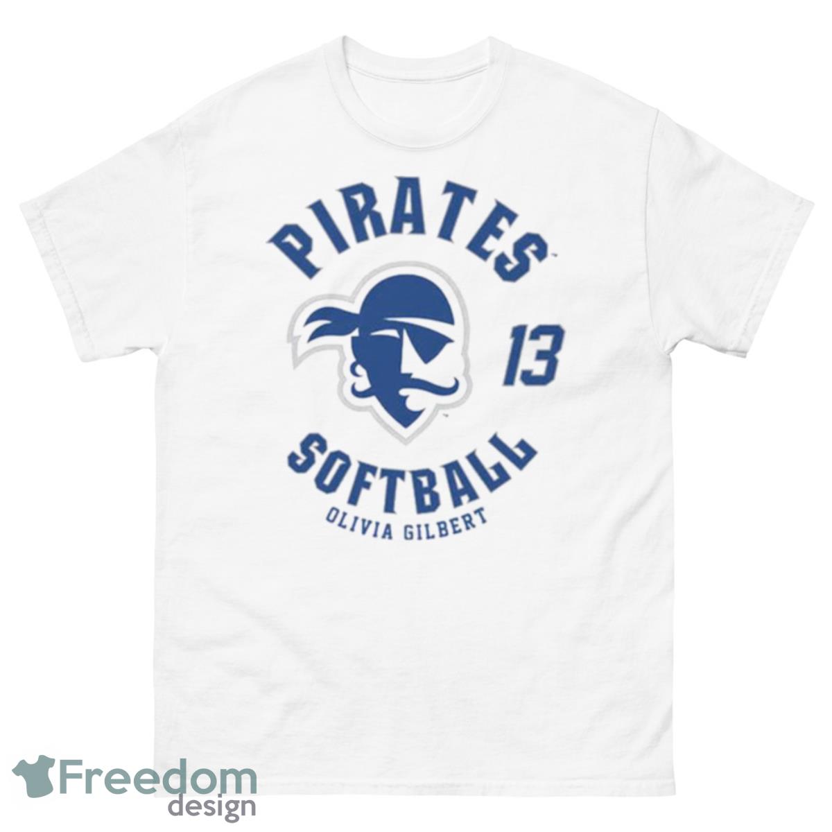 Seton Hall Pirates Olivia Gilbert 2023 NCAA Softball shirt - 500 Men’s Classic Tee Gildan