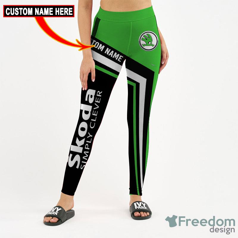 Skoda 3D Full Printing Custom Name New Style Leggings And Hollow Tank - Skoda 3D Hollow tank Leggings Full Printing Custom Name New Style 9