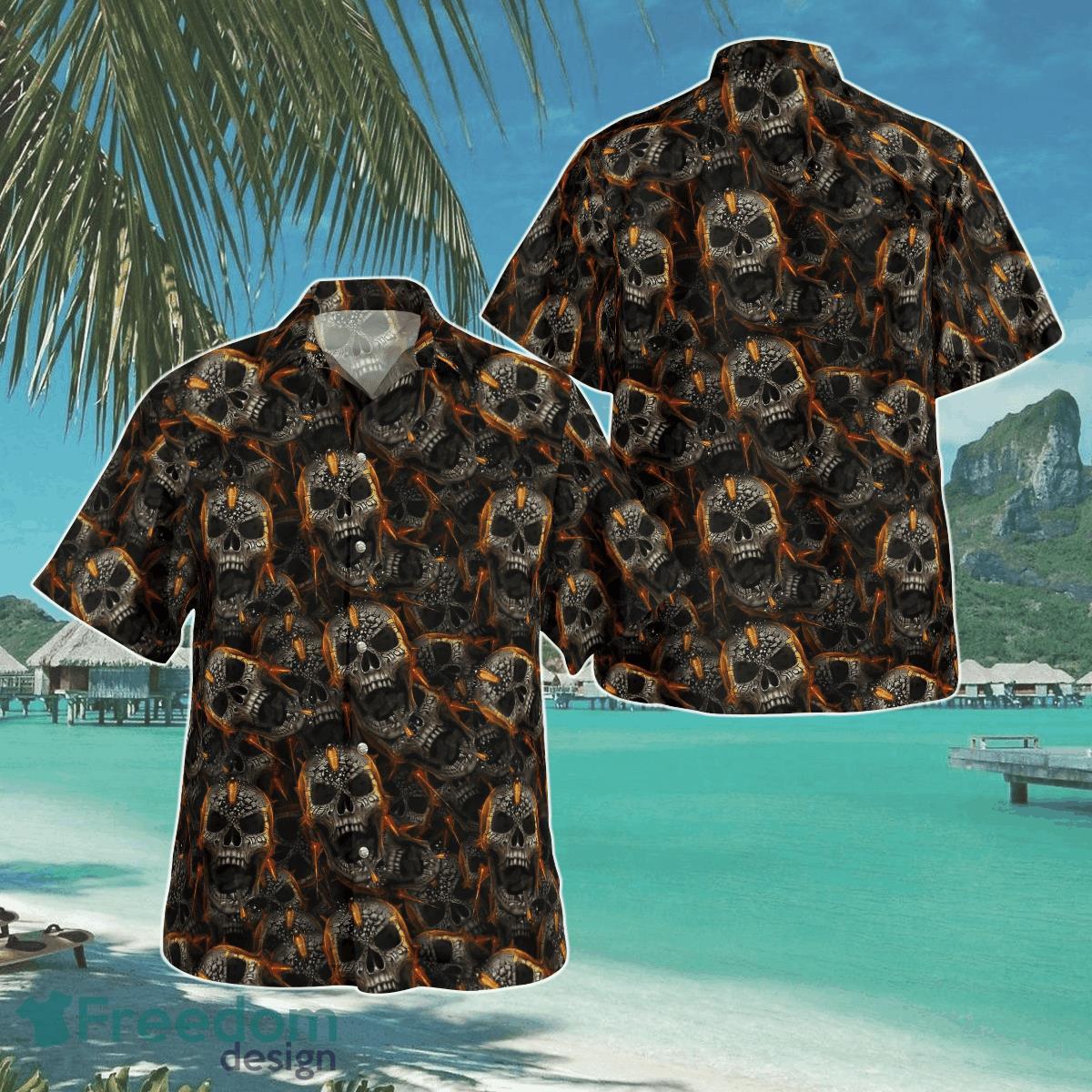 Skull Hawaiian Shirt Aloha Shirt For Men Women Product Photo 1