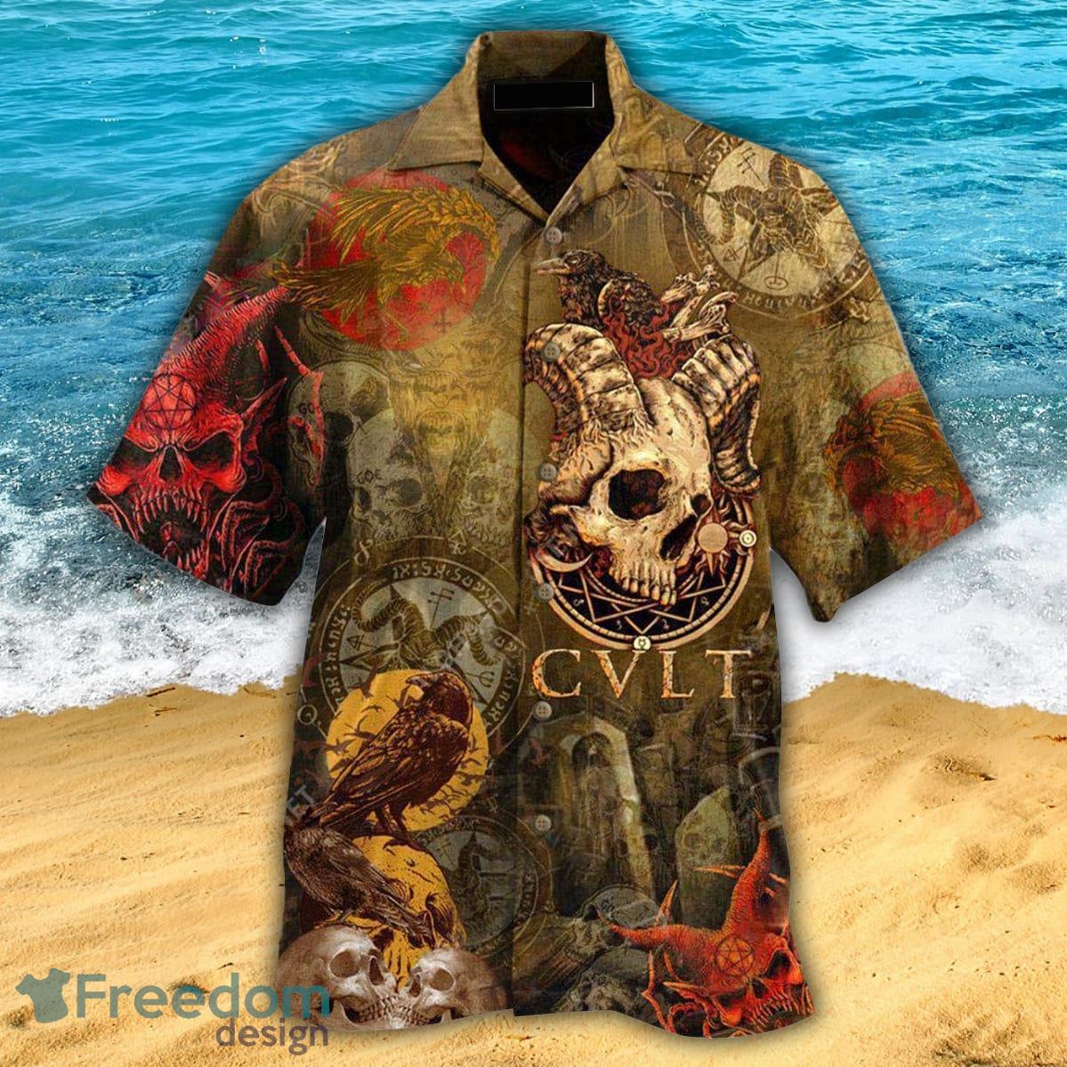 Pirate Skull Pirates Love Ocean Hawaiian Shirt For Men And Women -  Freedomdesign