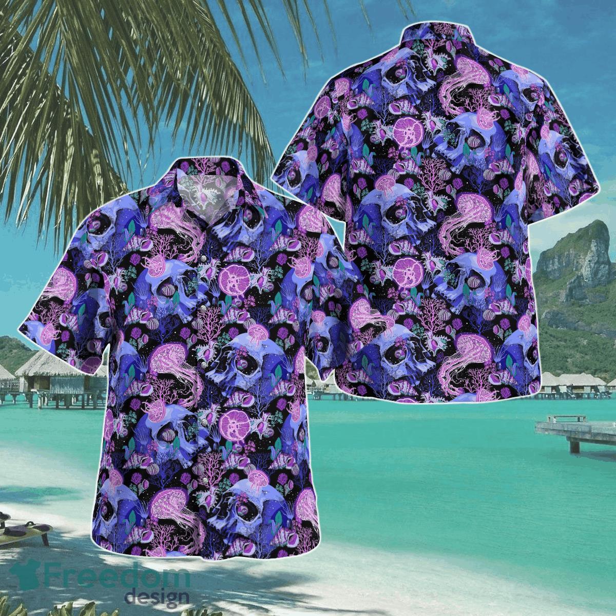 Skull Tropical Hawaiian Shirt Aloha Shirt For Men Women Product Photo 1