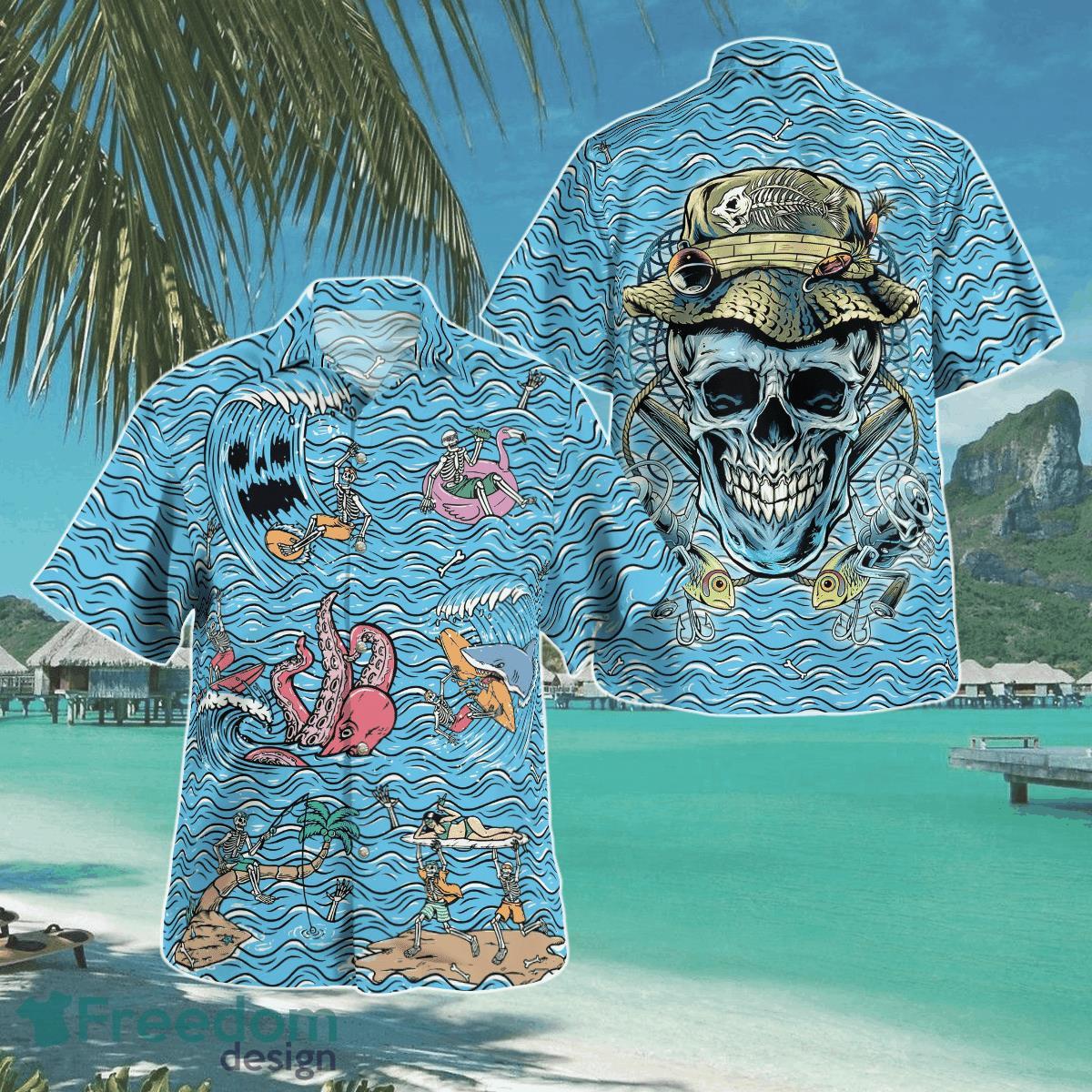 Skull Vacation Hawaii Shirt Aloha Shirt For Men Women Product Photo 1