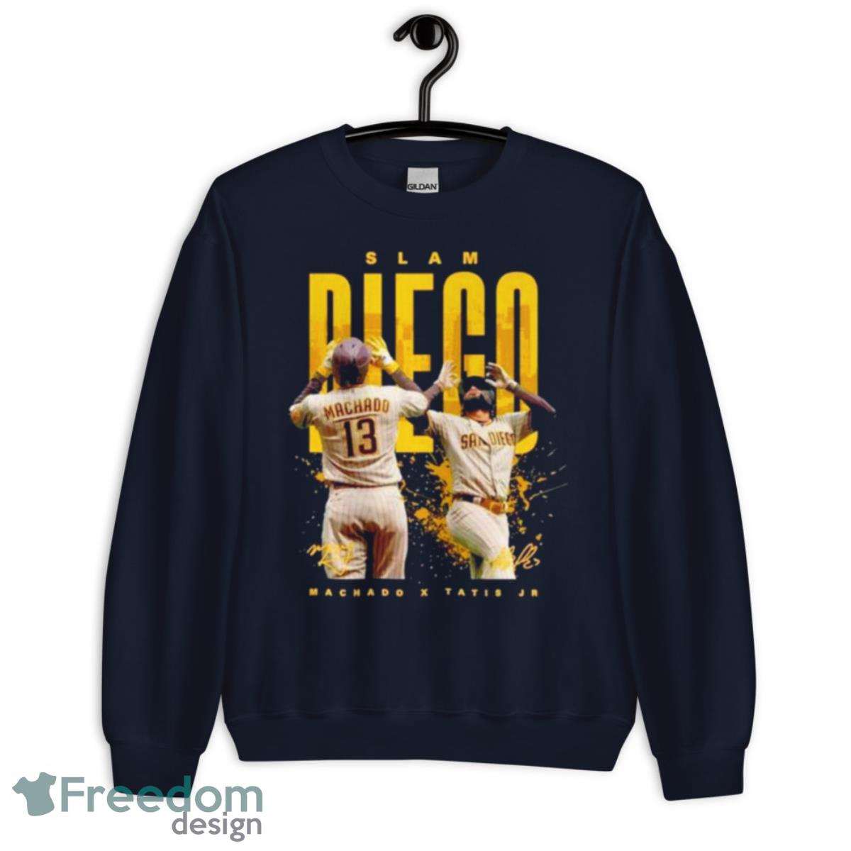 Slam Diego Manny Machado And Fernando Tatis Jr Shirt - Unisex Crewneck Sweatshirt-1