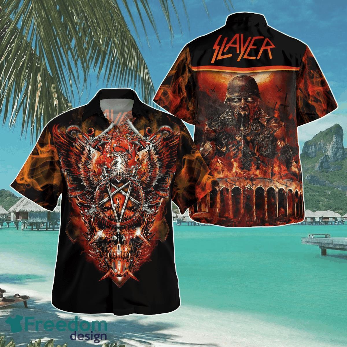 Slayer Skull Hawaii Shirt Aloha Shirt For Men Women Product Photo 1