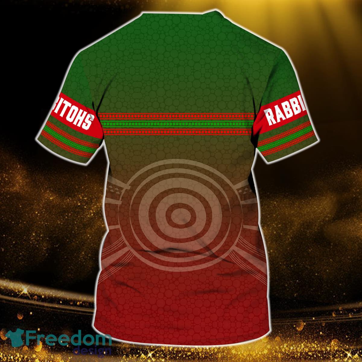 South Sydney Rabbitohs NRL Personalized Name 3D Tshirt Product Photo 2