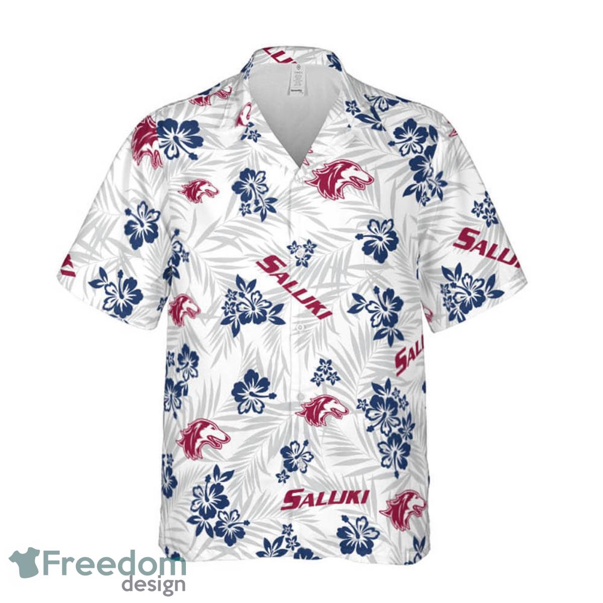 Southern Illinois University Carbondale Floral Hawaiian Shirt For Men And Women Product Photo 2