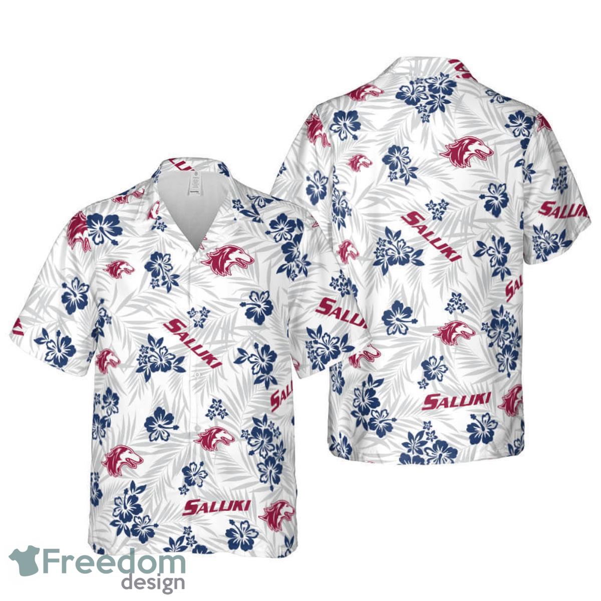 Southern Illinois University Carbondale Floral Hawaiian Shirt For Men And Women Product Photo 1