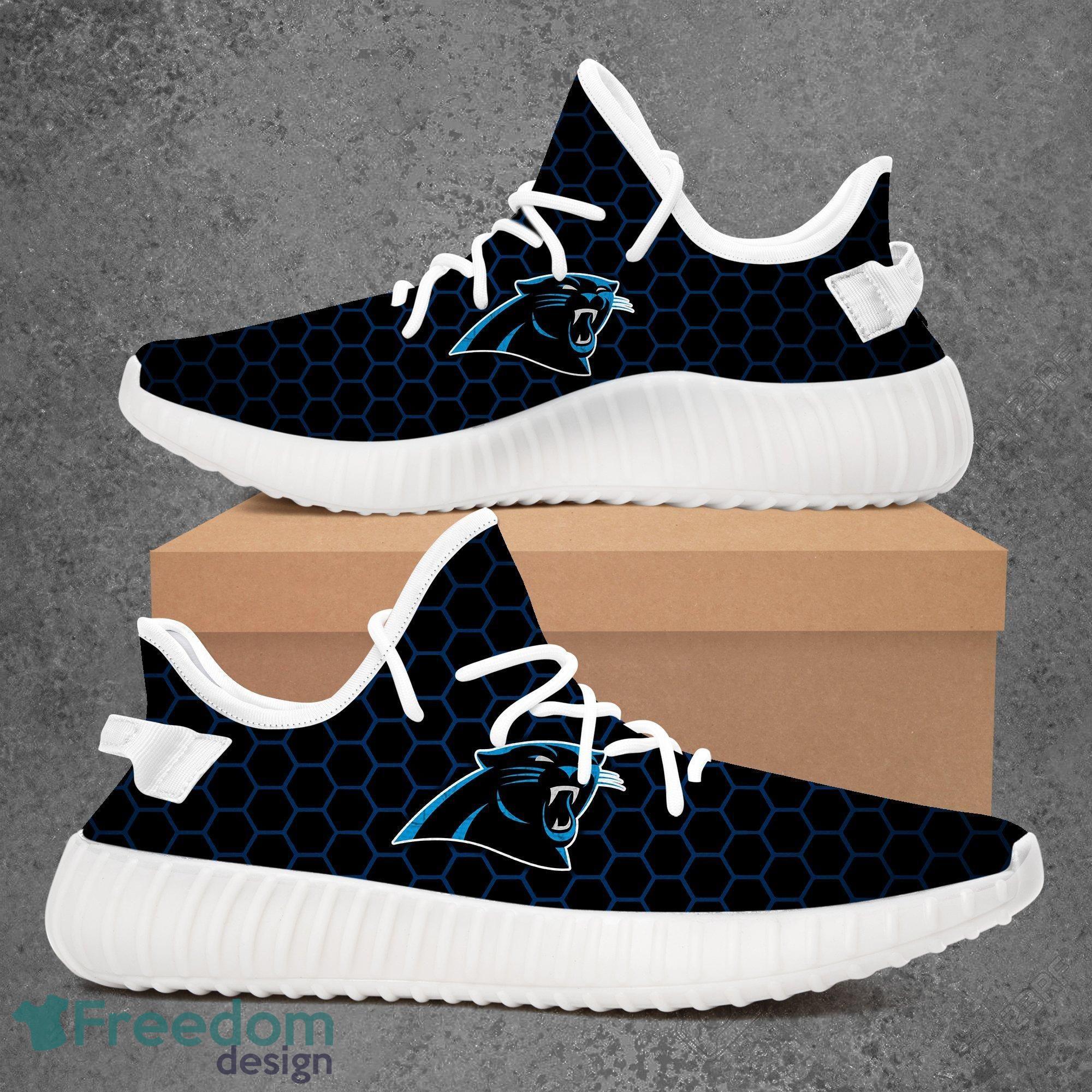 Carolina Panthers Fashion Cool Sports Running Sneakers Yeezy Shoes