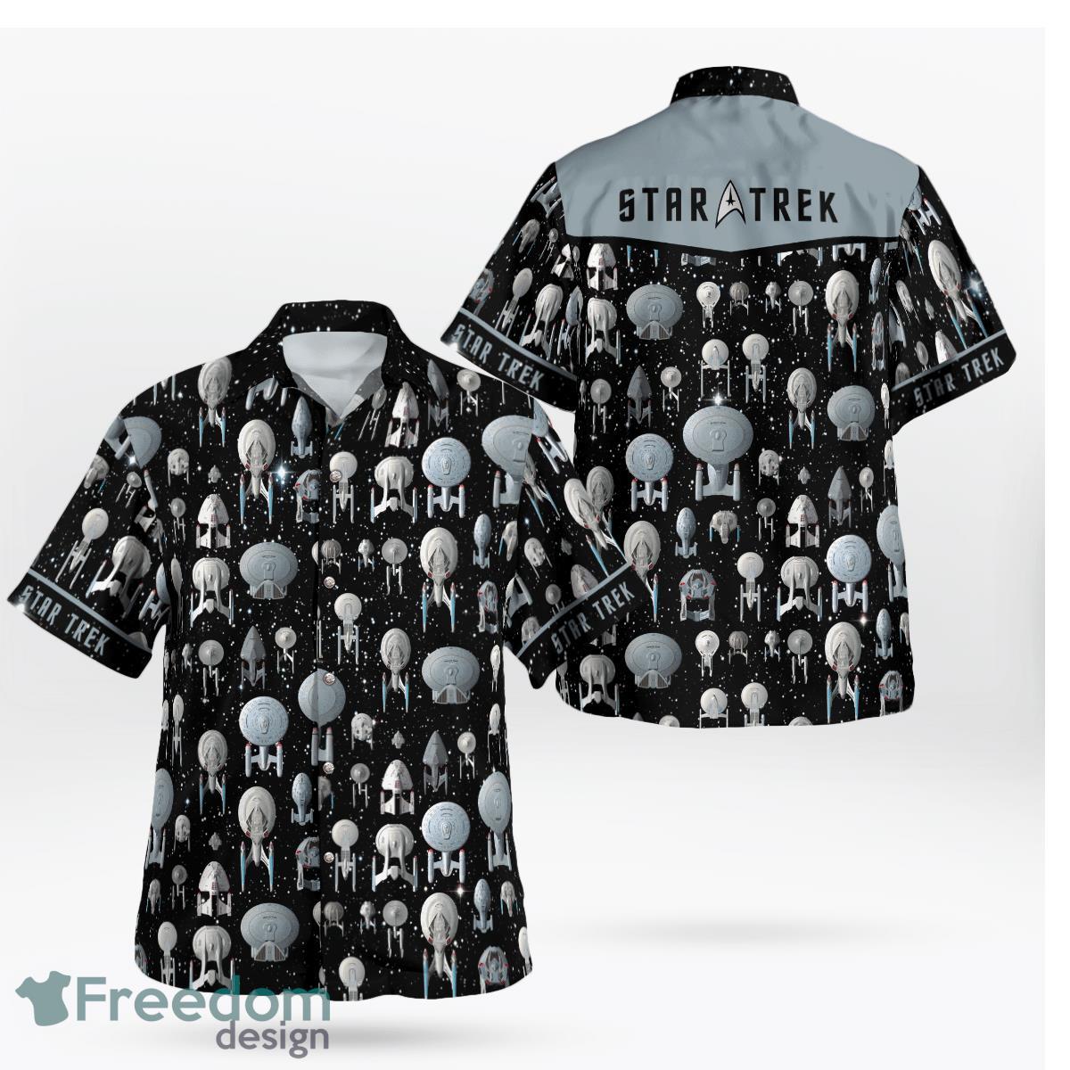 Star Trek Starships Hawaii Shirt Summer Aloha Shirt For Men Women Dark Style  - Freedomdesign