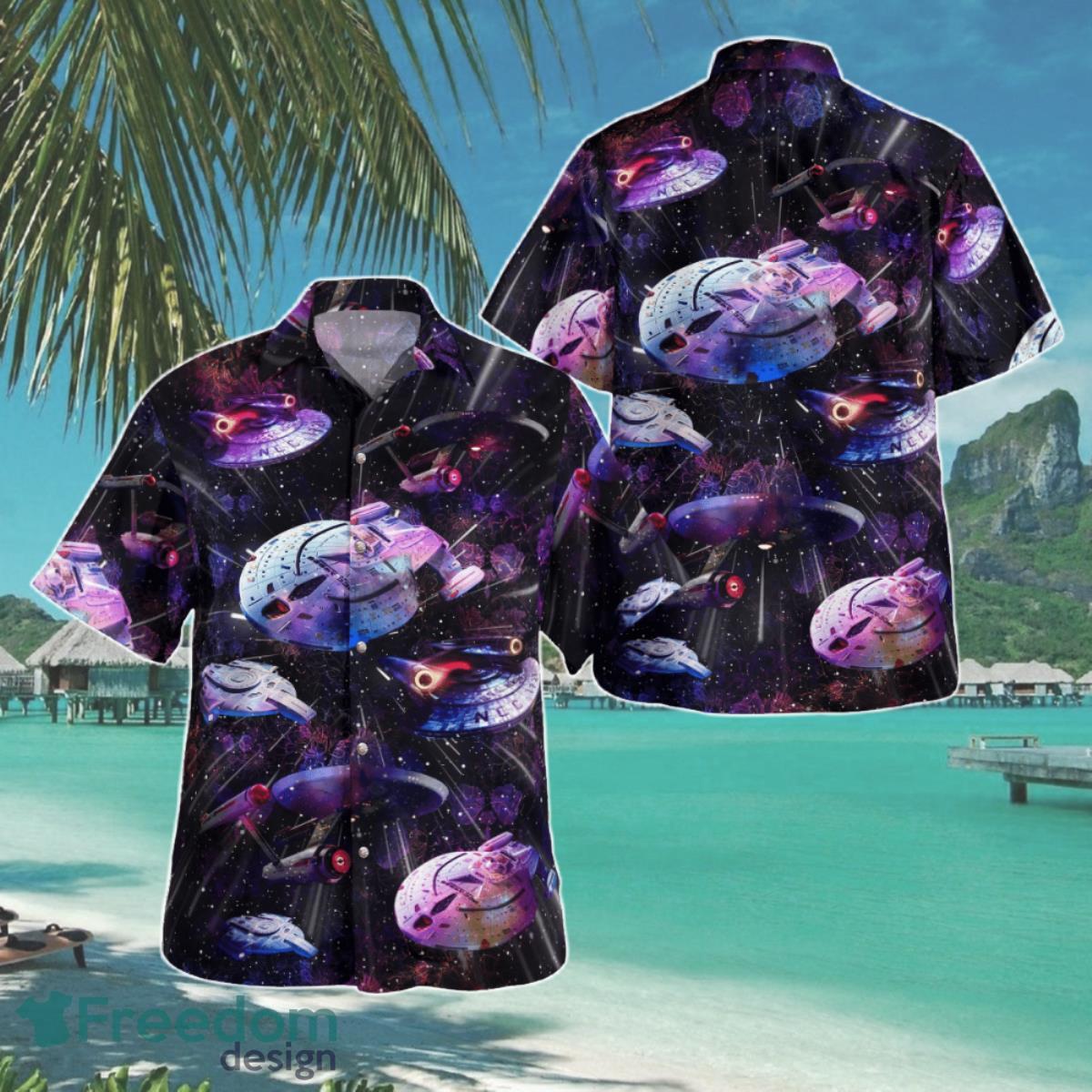 Star Trek Starships Hawaii Shirt Summer Aloha Shirt For Men Women Dark Style  - Freedomdesign