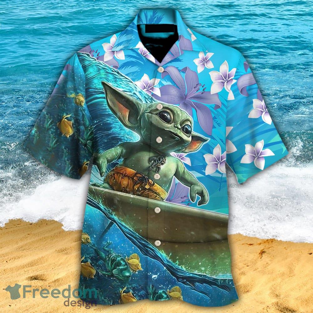 Baby Yoda Star Wars Loves Atlanta Braves Hawaiian Shirt